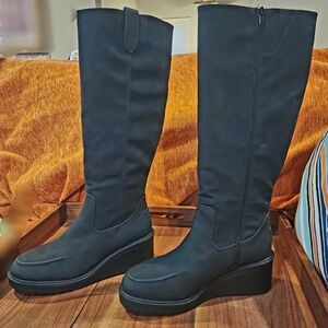 Muk Luks Charcoal Heeled Boots